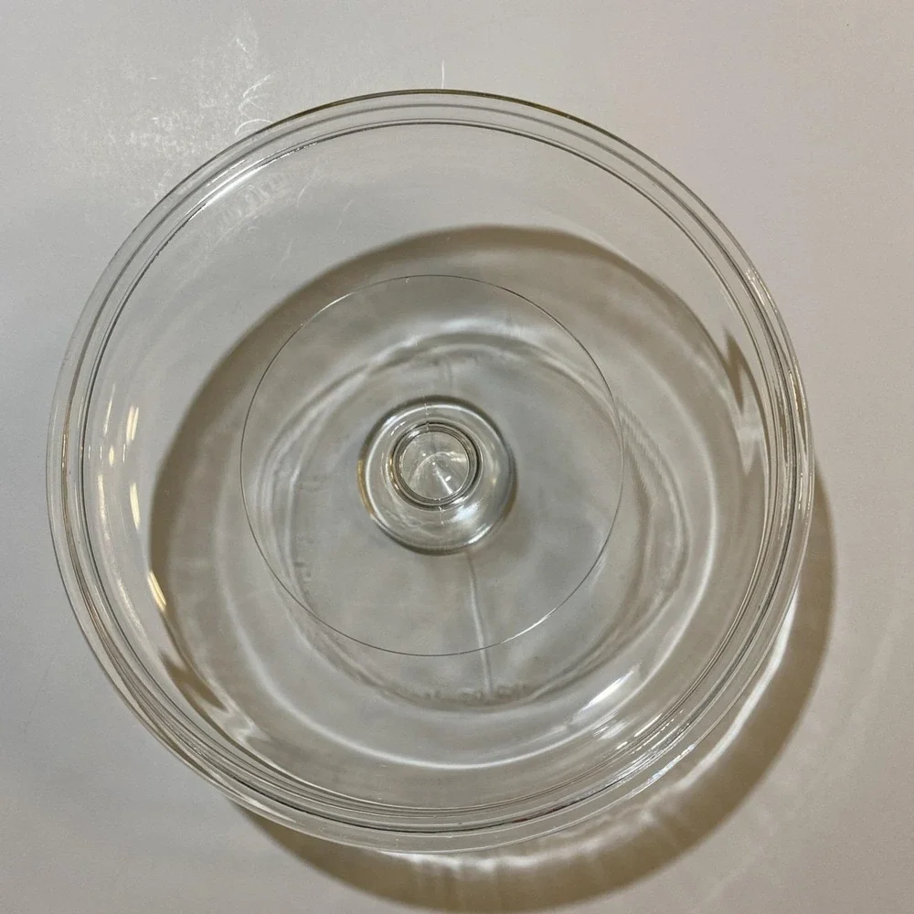Pyrex Round‎ Clear Glass Lid G 5 C Casserole Replacement Lid Round Handle. 7.5